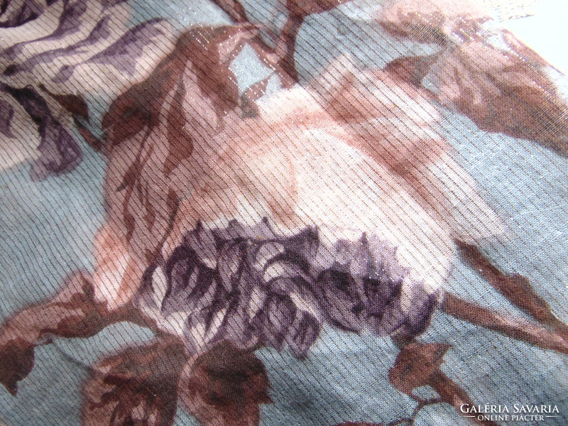 Beautiful hydrangea and rose pattern scarf