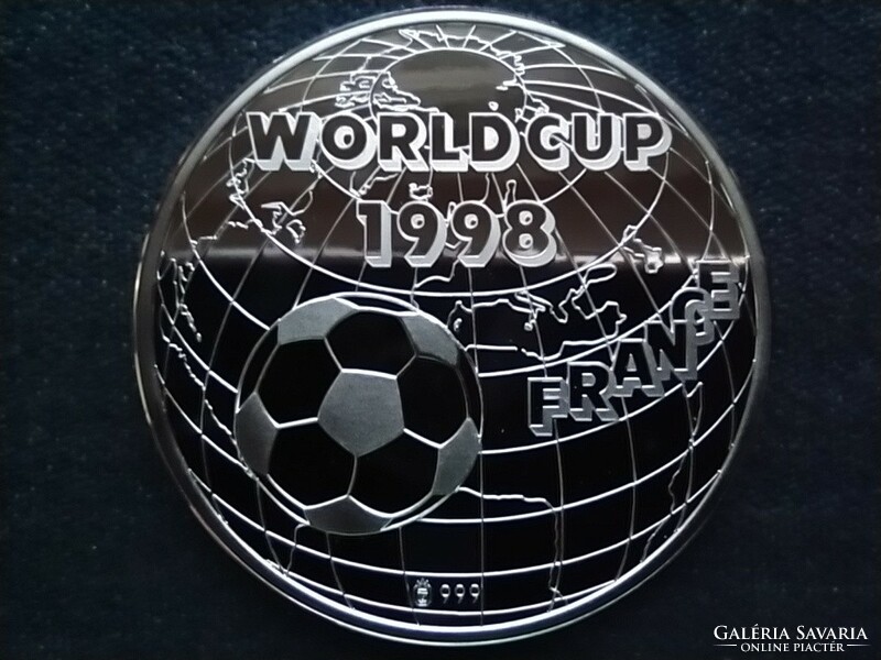 Németország Franciaország futball nemzet .999 ezüst érem 1998 PP (id69779)