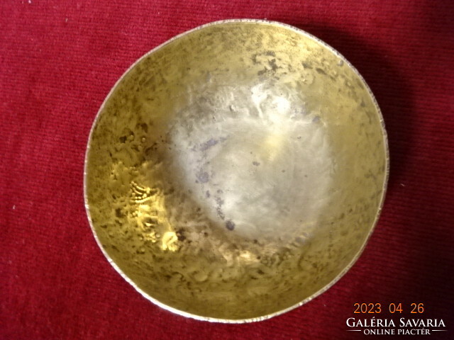 Indian copper bowl, diameter 8.5 cm, height 3.5 cm. Jokai.