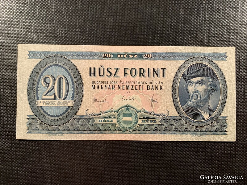 ***  EF++/aUNC 1965-ös 20 forint ***