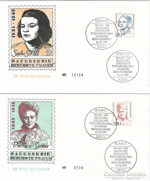 Commemorative cards, fdcs 0331 (bundes) mi 1497-1498 EUR 5.50