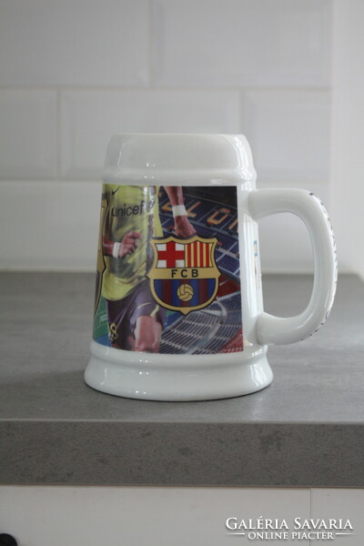 FC Barcelona ceramic beer mug - beautiful, in perfect condition