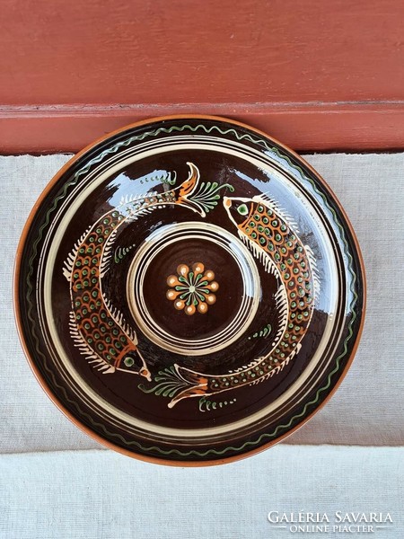 Rare fish wall plate collector's piece nostalgia mid-century modern