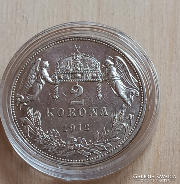 FERENC JÓZSEF 1912. évi ezüst 2 korona....