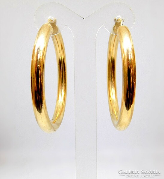 Gold hoop earrings (zal-au105802)