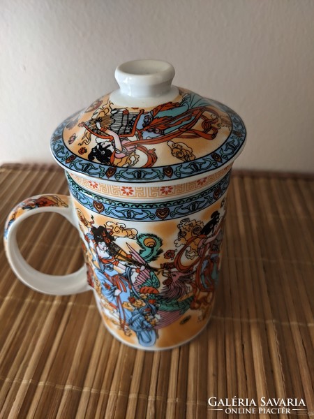 New 3-piece mug with a special painted pattern