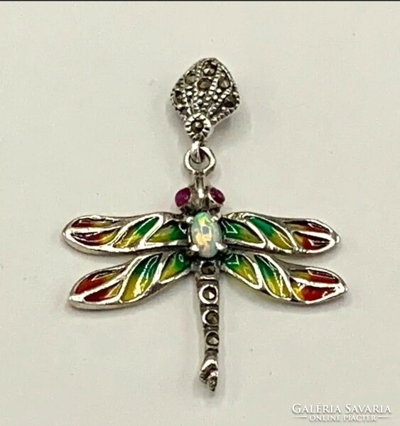 Dragonfly pendant, sterling silver 925 - new handcrafted jewelry!