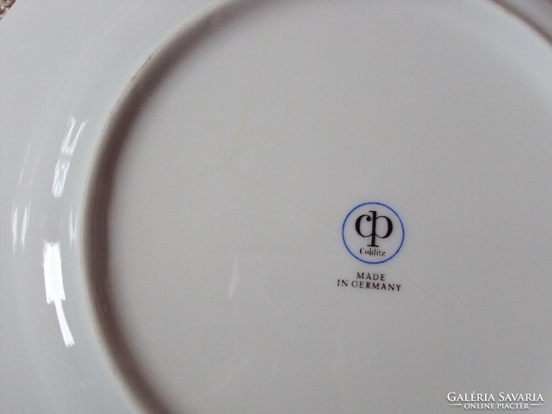 Retro régi porcelán lapos tányér Colditz CP. GDR Kelet-német 2 db