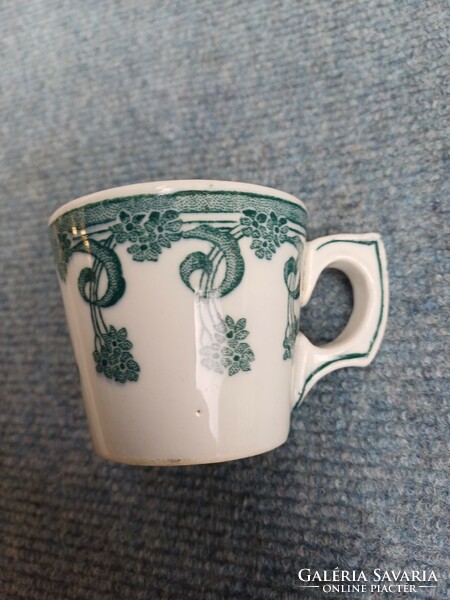 Art Nouveau coffee cup with Zsolnay family stamp + base