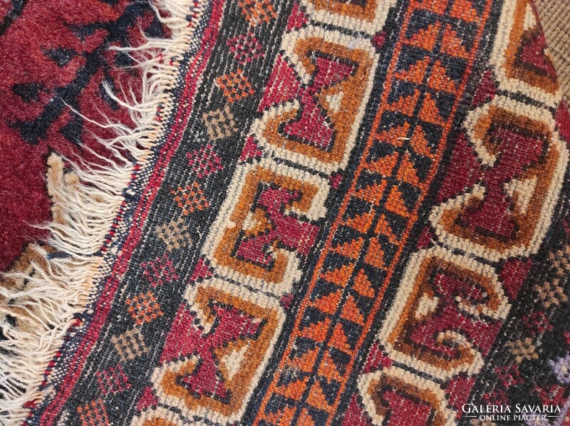Antique Persian Rug 3 Medallion Knotted Hand Knotted Persian Rug 464 7385