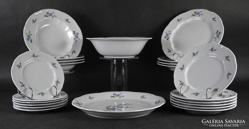 1M815 old Zsolnay porcelain dinner set 22 pieces