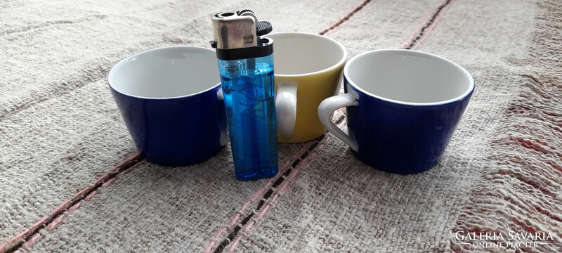 Retro drasche porcelain coffee cups - 3 pcs -