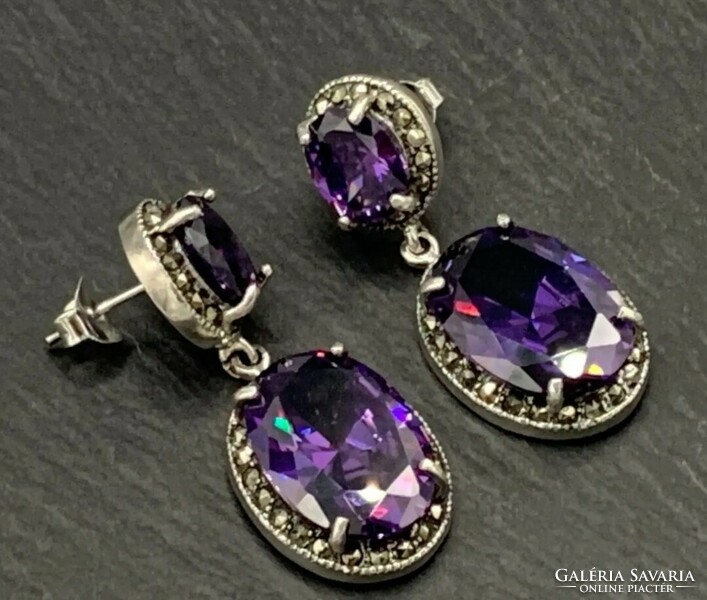 Fabulous, showy sterling silver /925/ earrings--new