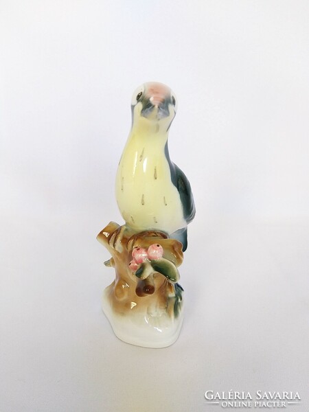 Zsolnay hand painted woodpecker bird! Flawless! (No. 23/138.)