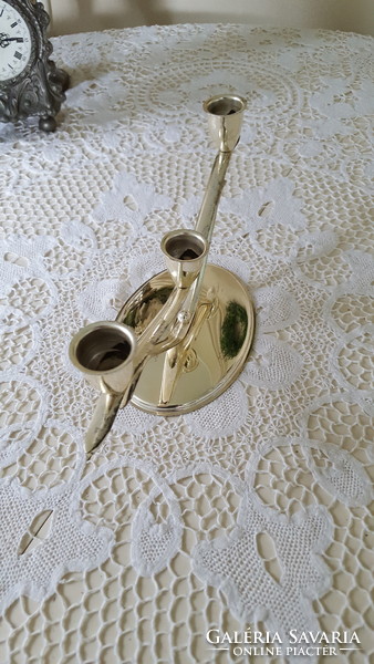 Art deco silver plated candle holder