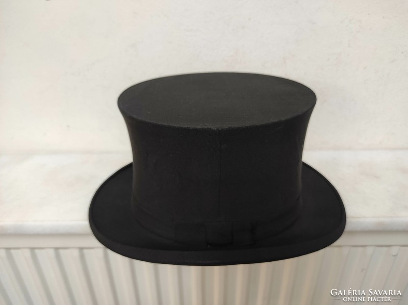 Antique top hat collapsible hat dress film theater costume prop 446 7355