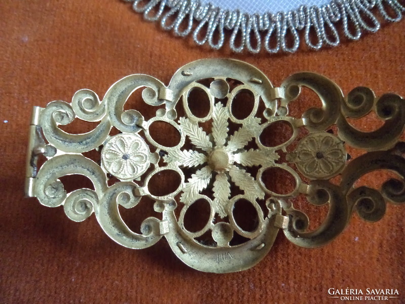 Copper filigree incomplete (stones removed) but replaceable hair clip, bun clip, for creative purposes