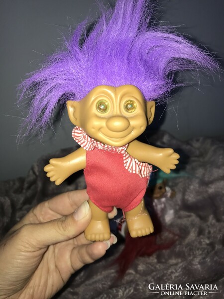 3 db retro troll baba figura Russ vintage