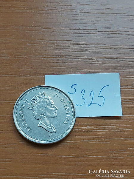 Canada 5 cents 2001 elizabeth ii, beaver s325