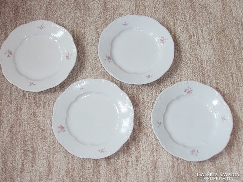 Retro old porcelain cake plate with flower pattern 4 Zsolnay pécs