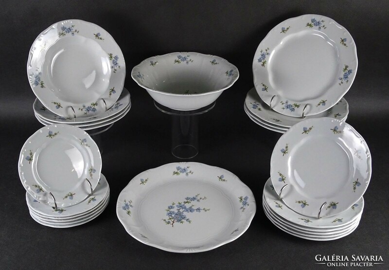 1M815 old Zsolnay porcelain dinner set 22 pieces