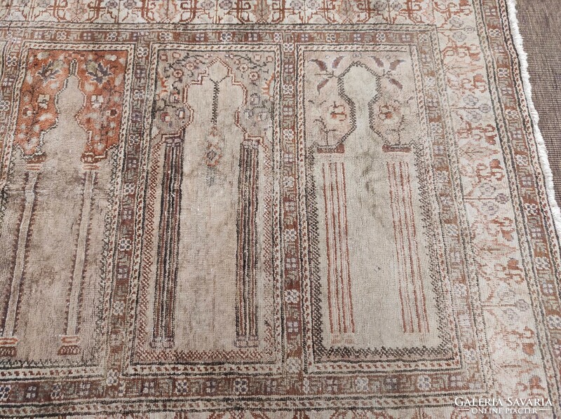 Antique Knotted Hand Knotted Persian Prayer Rug Prayer Rug 463 7384