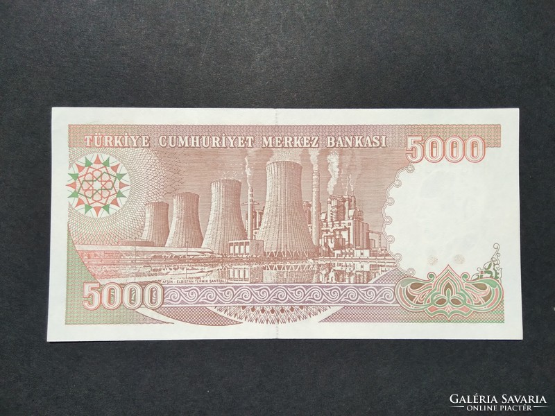 Törökország 5000 Líra 1990 Unc-