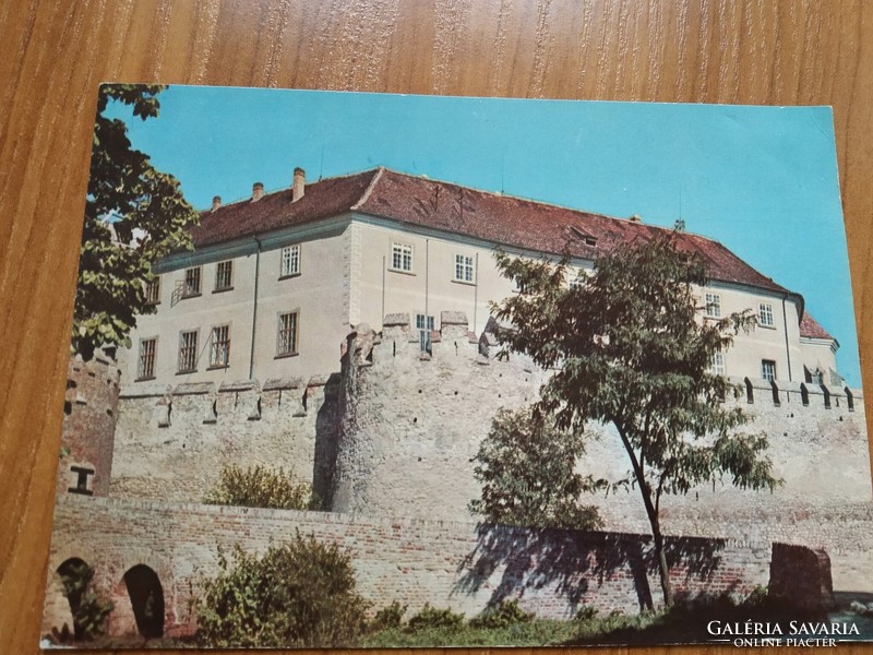 Siklós, castle, postcard, 1972