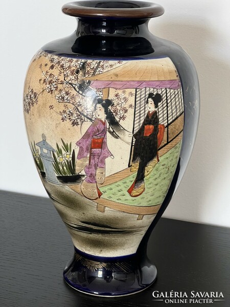 Japán Satsuma váza