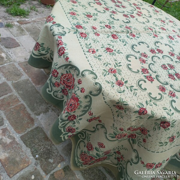 Folk large tablecloth/bedspread