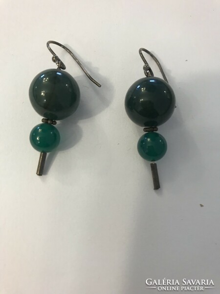 New! Custom-made silver 925 marked earrings with agate stones!