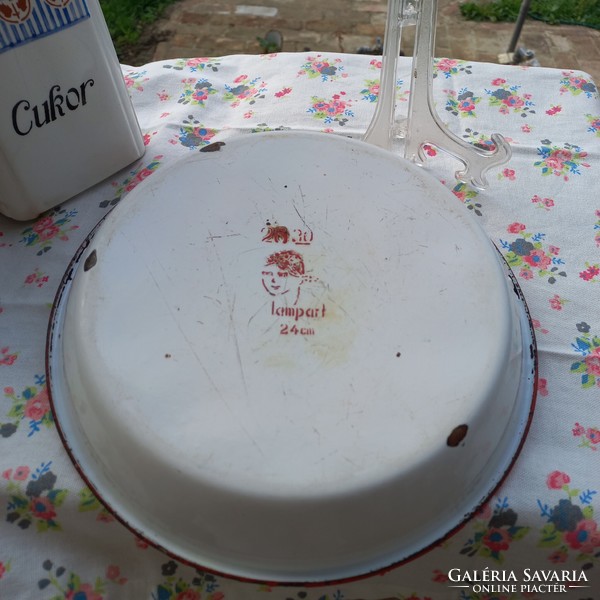 Old enamel fruit bowl