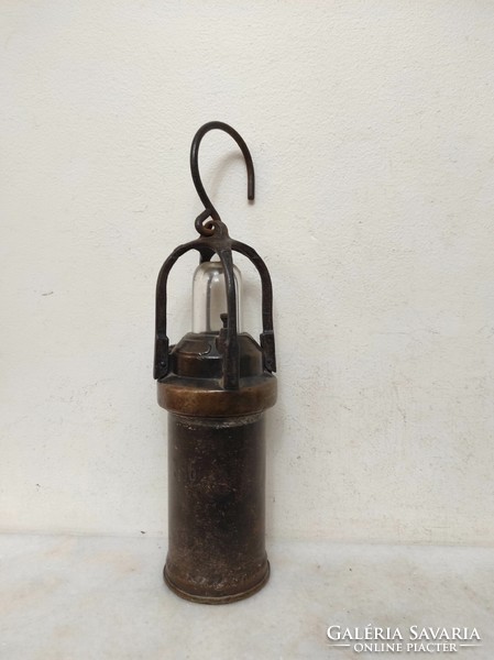 Antique miner's tool trencher bacter railway carbide lamp 442 7360