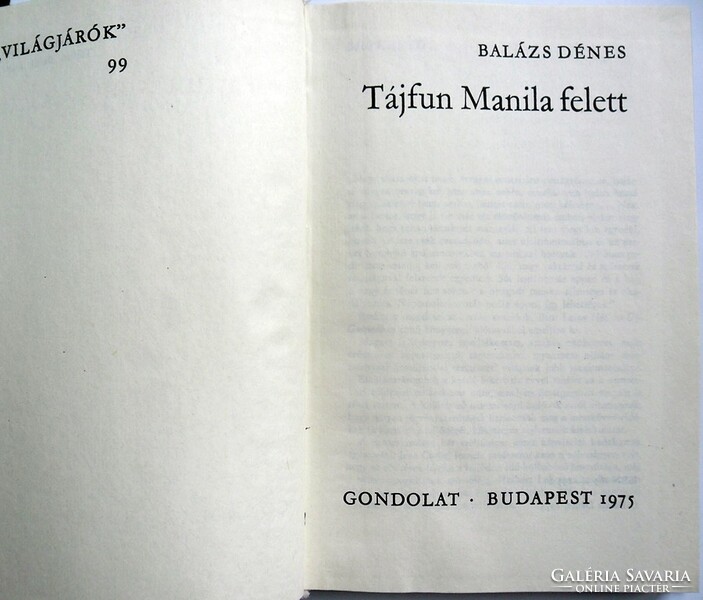 Balázs Dénes: Tájfun Manila felett / Világjárók 99.