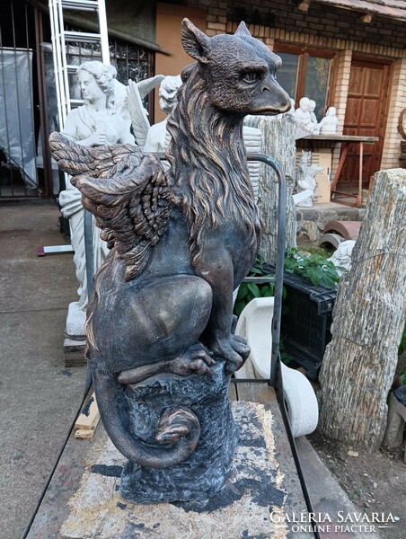 Rare beautiful large 75cm griffin bird quality artificial stone coat of arms animal not eagle dragon