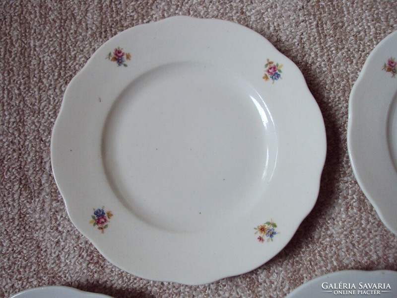Retro old porcelain cake plate with flower pattern 4 Zsolnay pécs