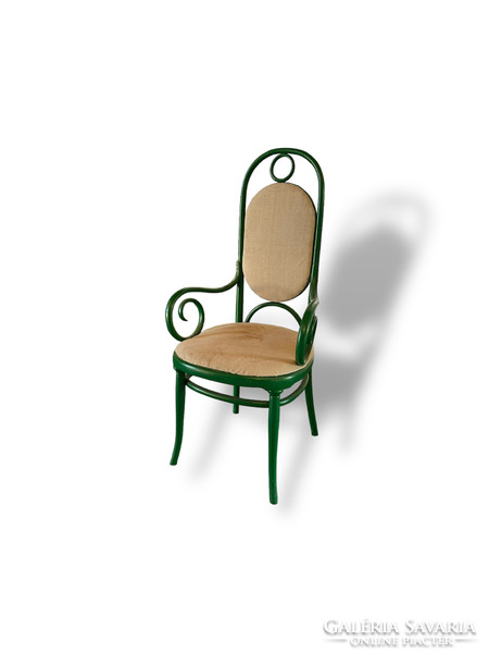 Antik Thonet karfás szék (zöld)