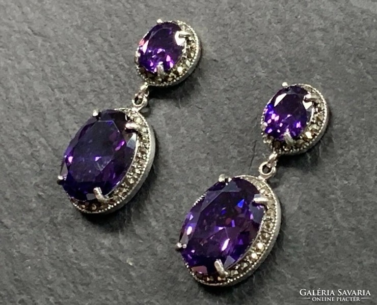 Fabulous, showy sterling silver /925/ earrings--new