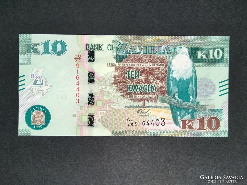 Zambia 10 Kwacha 2020 Unc