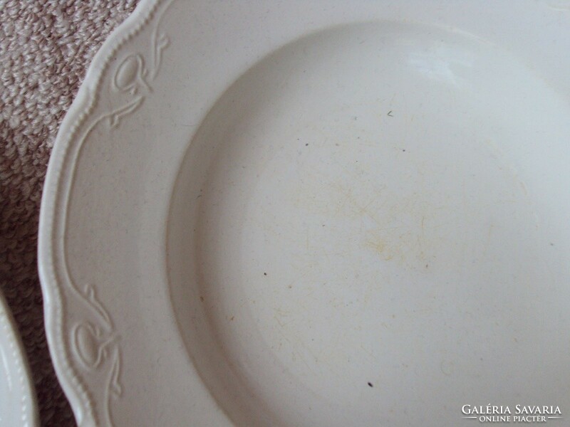 Retro old marked deep soup plate granite kispest cs.K.Gy. 9 Pcs
