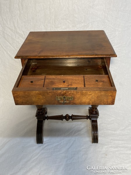 Antique needlework table