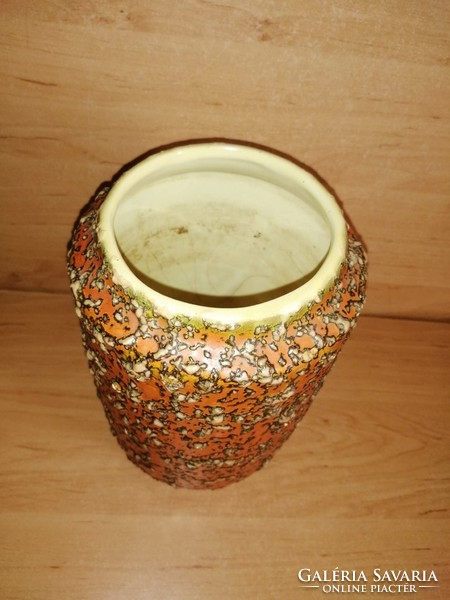 Tófej industrial artist ceramic vase - 19 cm high (1/d)
