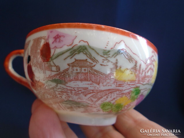 Japanese, hand-painted so-called Eggshell coffee or tea set