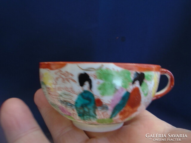 Japán, kézzel festett ún. tojáshéj kávés- vagy teás szett