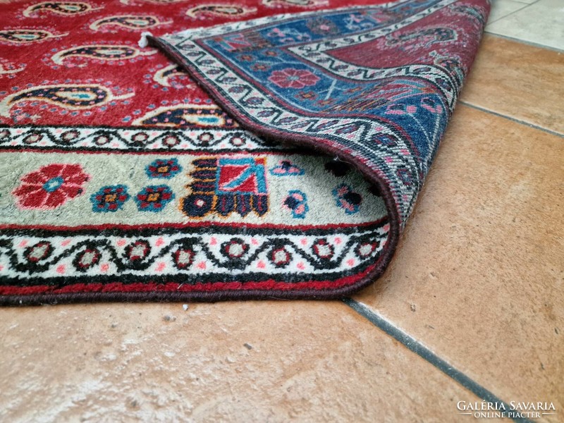 Iráni boteh mintás 117x253 kézi gyapjú perzsa szőnyeg FF_35