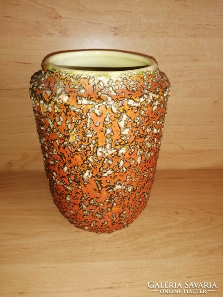 Tófej industrial artist ceramic vase - 19 cm high (1/d)