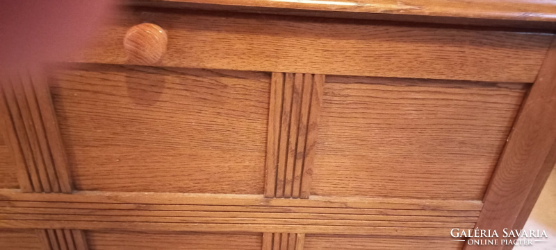 Oak shoe cabinet