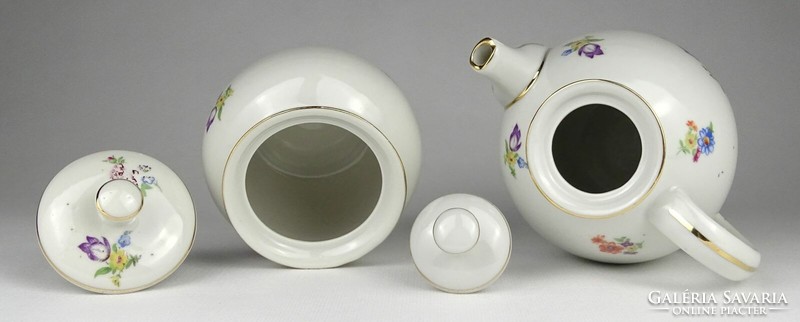 1M883 Two pieces of an old Hólloháza porcelain coffee set