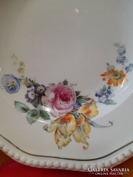 German, Germany Rosenthal 1919-1935 deep plate with flower pattern, plate. 26.5 Cm.