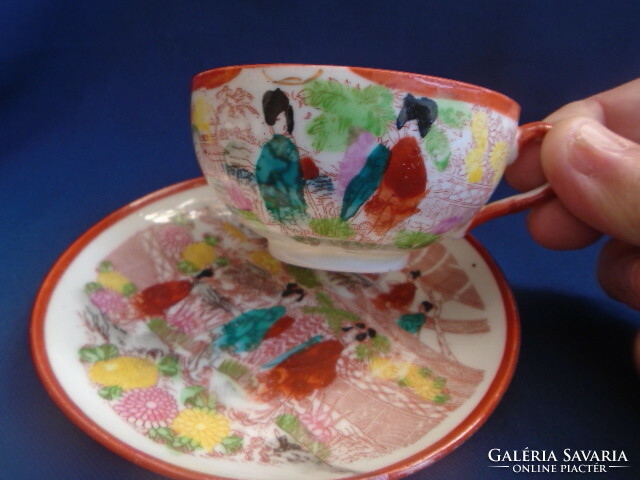 Japán, kézzel festett ún. tojáshéj kávés- vagy teás szett